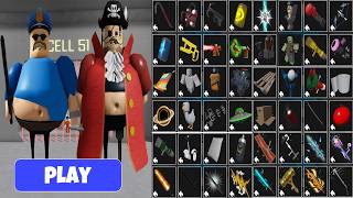 BARRY'S PRISON RUN! (OBBY) All Items & All Bosses Unlocked: Pirate, Alien, Barry, Papa Pizza & More