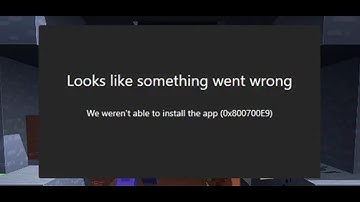 Fix Minecraft Launcher Not Installing Error Code 0x800700E9 On PC