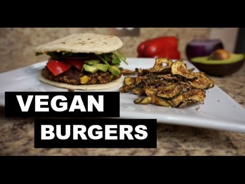 Black Bean and Red Lentil Vegan Burgers! - YouTube