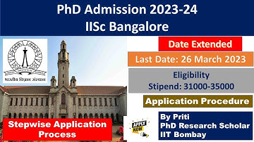 IISc Bangalore PhD Admission 2023 | PhD Admission 2023