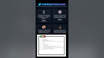 Modern Animated Testimonials Section | CodeRehab Website Design | HTML CSS Only ✨