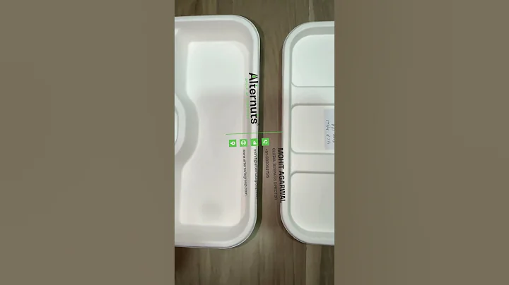 4 Compartment Compostable Meal Tray with Lid | Leak-Proof, Eco-Friendly & Perfect for Takeaways