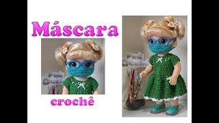 Máscara em crochê para Baby Alive - passo a passo