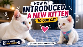 How We Introduced a New Kitten to Our Cat 🐱❤️| Step-by-Step Cat Introduction