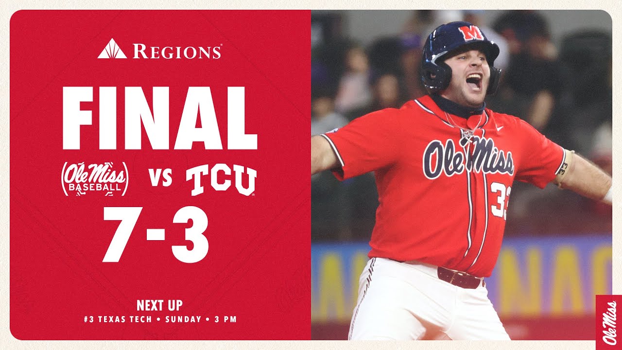 HIGHLIGHTS Ole Miss Baseball vs. TCU (22021) YouTube