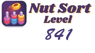 Nut Sort Level 841 Walkthrough | Nuts — Color Sort 841 solution