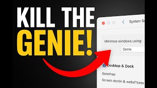 Genie or Scale? How to Change Minimize Window Effects on MacBook Genie or Scale? How to Change Minimize Window Effects on MacBook