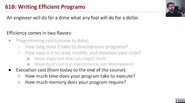 [Asymptotics1, Video 1] Welcome to the Second Half of 61B