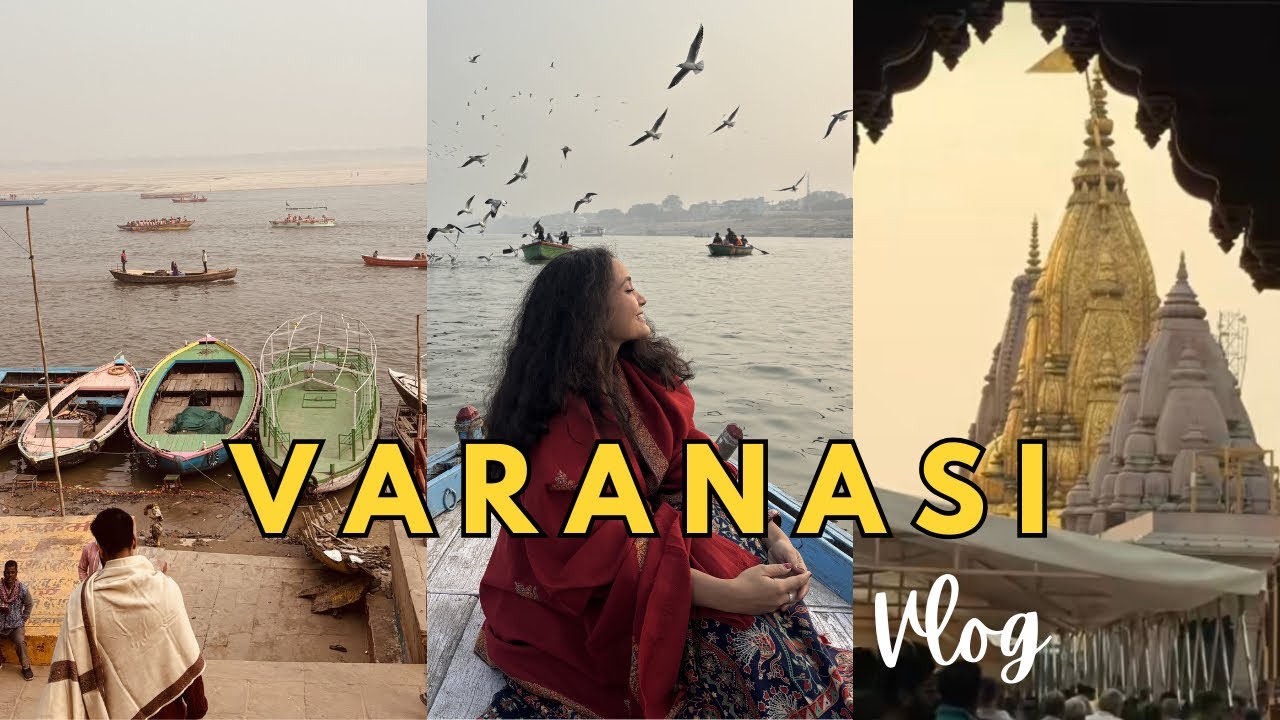 Kashi Diaries:24 hours in the HOLY city 🔱|| the ganga aarti,boat rides,etc || Last trip of 2025❤️