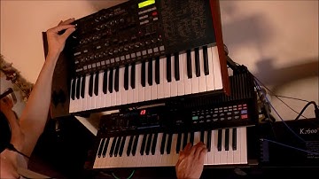 Korg MS2000 with Korg Poly 800  II - Live Demo