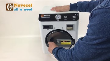 How to use bubble remover  debubbler  bubble removing machine  presented by NOVECEL