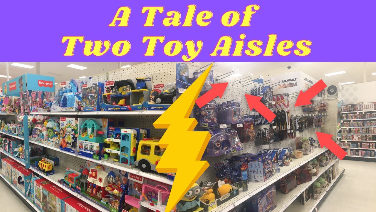 Why does the action figure aisle get empty pegs and other aisles do not?