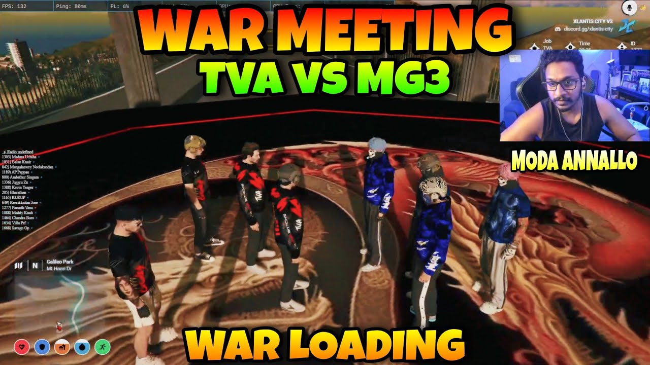 ジャスミン TVA vs MG3 Gang War Meeting 🫡 War Loading 😌🔥 Situation Full