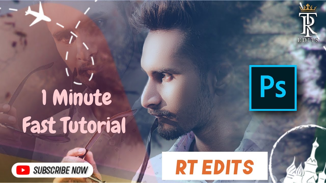 Dual Exposure Manipulation Editorial fast & short Video Photoshop 2023