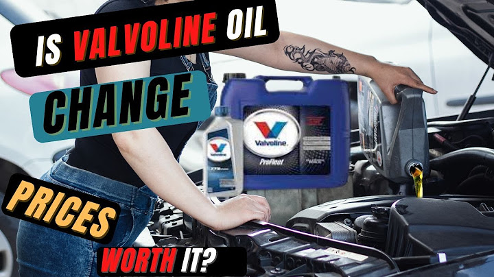 How much is an oil change at valvoline