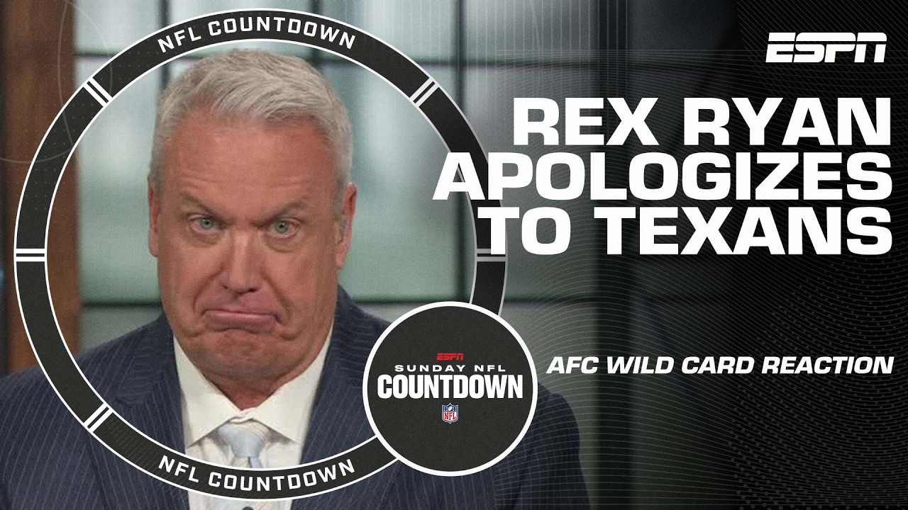 Rex Ryan APOLOGIZES to the Texans after Wild Card win over Chargers π | NFL Countdown