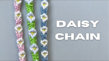 How to make DAISY CHAIN bracelets 🌼 FRIENDSHIP BRACELET BEGINNER TUTORIAL