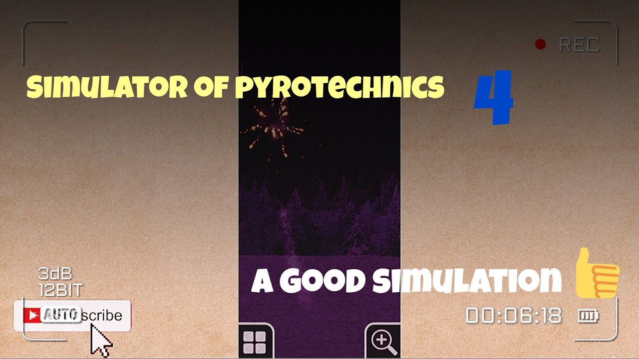 simulator of pyrotechnics 4 | good simulation - YouTube