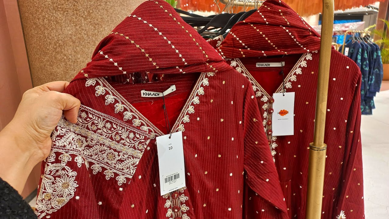 open lace back dress Party Wear Kurti Cotton Khadi Off White Embroidered Kurtis – Kajols main image 1