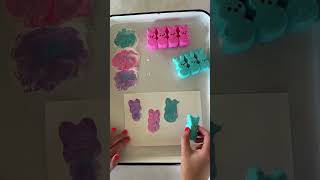 Making Easter Prints with Peeps #easyartidea