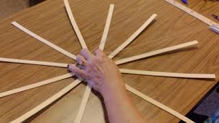 Basket making with Cheryl and Edie - twining the round base on the bottom