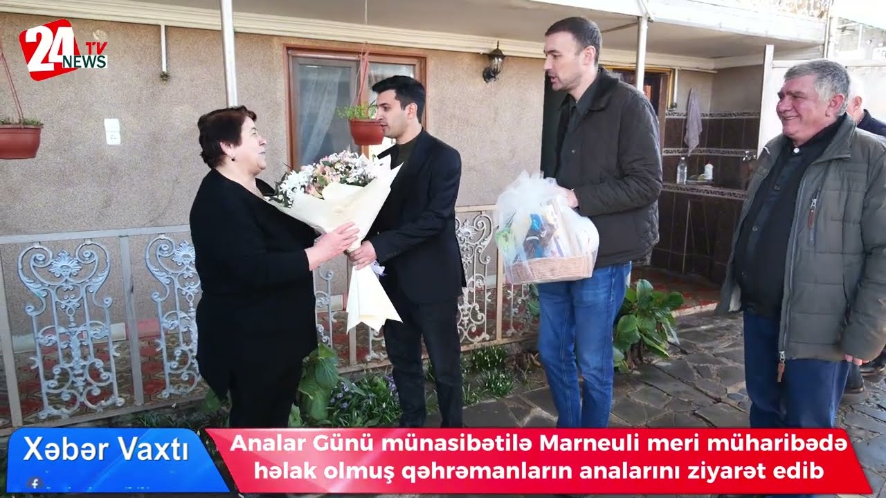 Analar Günü münasibətilə Marneuli meri müharibədə həlak olmuş qəhrəmanların analarını ziyarət edib