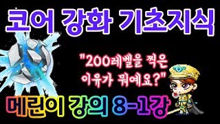 메이플 코강(코어 강화) 기초지식 (메린이 강의 8-1강)