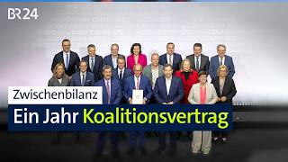 Zwischenbilanz: Ein Jahr Koalitionsvertrag | BR24