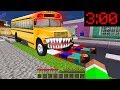 Minecraft PE : DO NOT ENTER THE SCARY BUS at 3:00AM