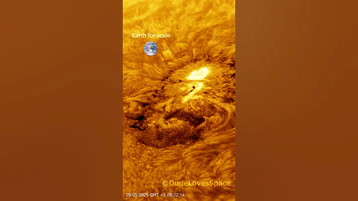 Extreme Close Up of Sunspot AR 4079! Captured With My Solar Telescope #astronomy #space #solarsystem