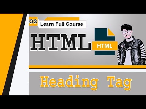 HTML | Heading Tag for Beginners | Lesson No - 3 Tutorials in [Urdu/Hindi]