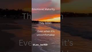 That’s the mature thing to do! #Listentohear #Nottorespond #accountibility