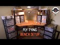 Fly Tying Bench Setup 