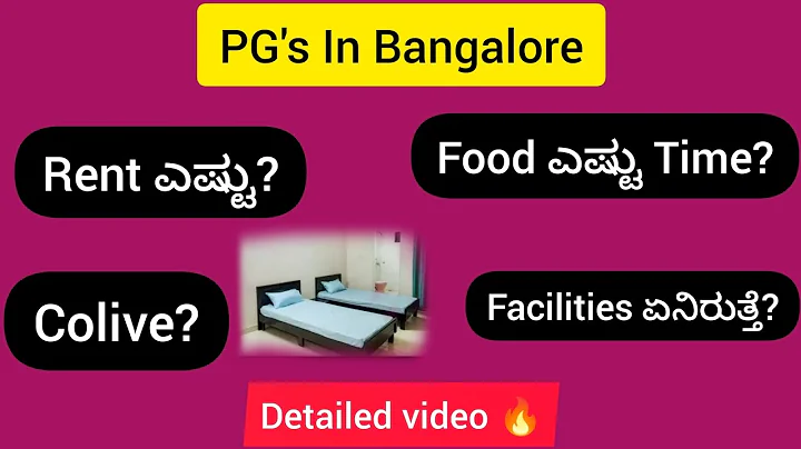 Detailed video On Bangalore PG's 🔥 |1,2,3,4,5 Sharing