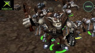 XEMU Xbox Emulator - Goblin Commander: Unleash the Horde Ingame / Gameplay (WIP) screenshot 4