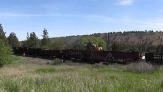 Tie Unloading - Side View - Wide shot