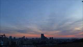 仙台の夜明け・2012年元日朝 （宮城県仙台市）