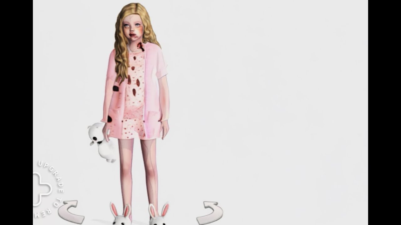 Walking Dead ~ Teddy Bear Girl Zombie ~ SIMS 4