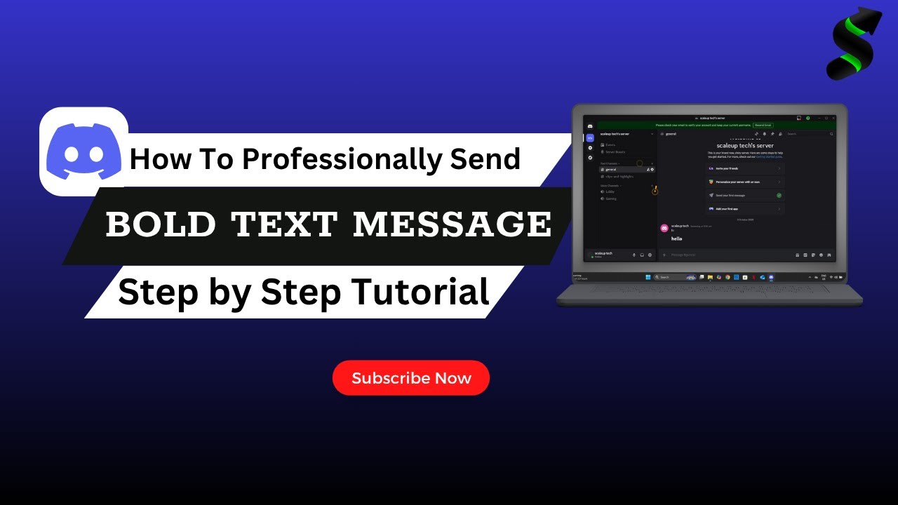 How to Send Bold Text in Discord (2025 Update!) | Quick & Easy Tutorial ...