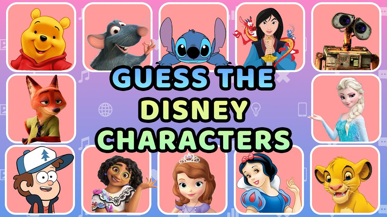 Guess the DISNEY Characters Quiz | Most People Can’t Name Them All | Frozen, Zootopia, Toy Story