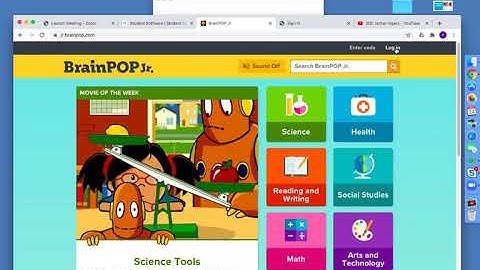 Brain Pop JR. log in tutorial and Writing City (K) only log in tutorial