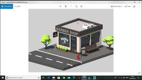 3d modeling tutorial: Modeling process of a low poly " SHOP "