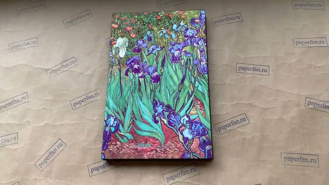 Обзор Ежедневник 2024 Paperblanks Van Goghs Irises (Ирисы Ван Гога)