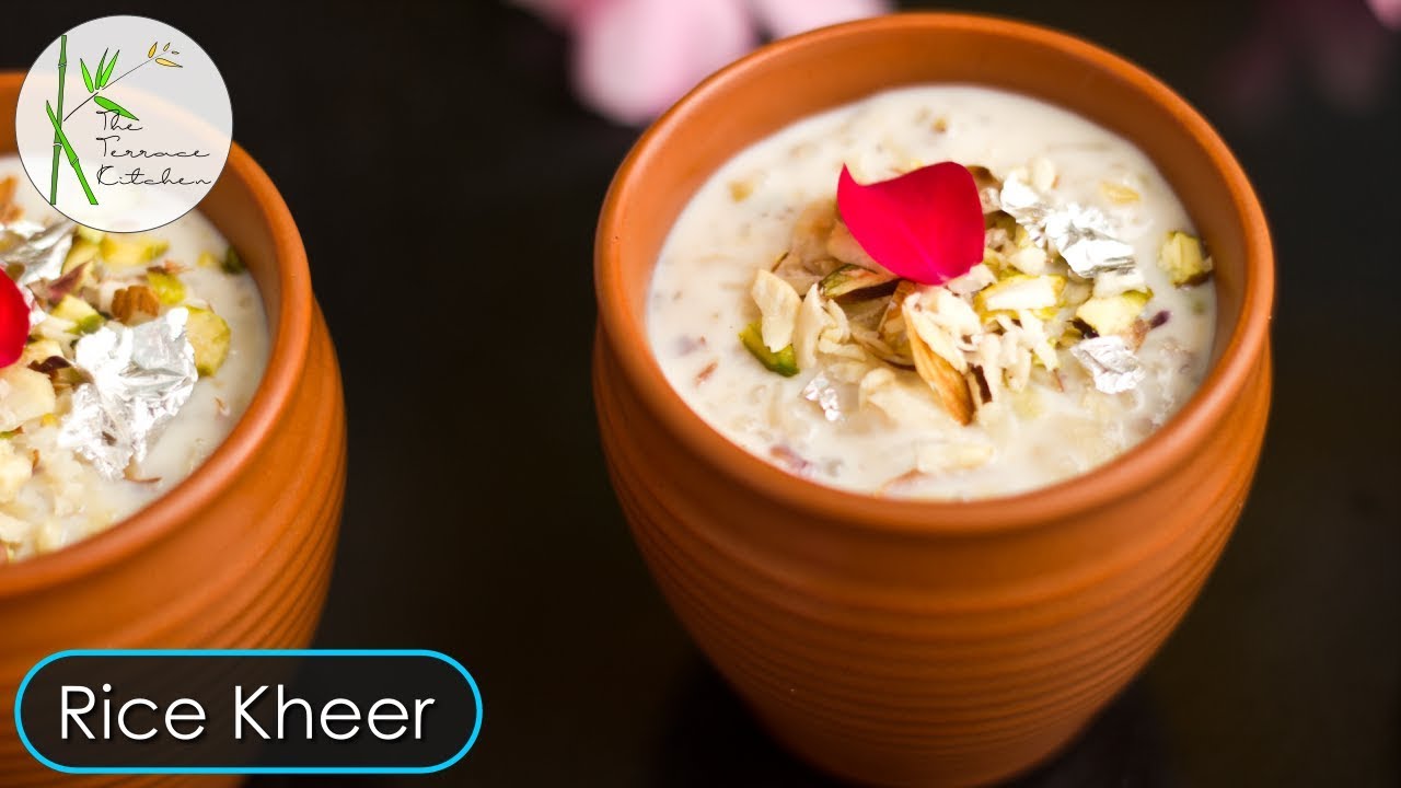 Rice Kheer Pudding Payasam Recipe Rose Flavoured YouTube