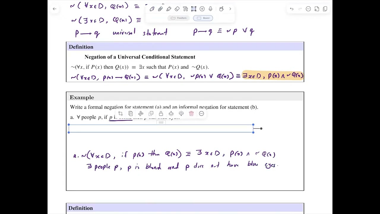 Negation of Conditional Statements - YouTube