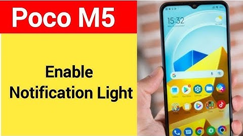 How to enable notification light, Poco M5 notification light enable kaise karen, lighting