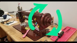 Machine Setup and Threading how to - Chain stitch vintage embroidery machine