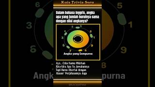 Angka yang Sempurna #KuisTrivia #FaktaBahasa #PermainanKata #AngkaUnik
