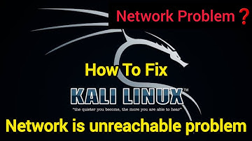 KALI LINUX Network Failure FIXED in 5 Minutes!