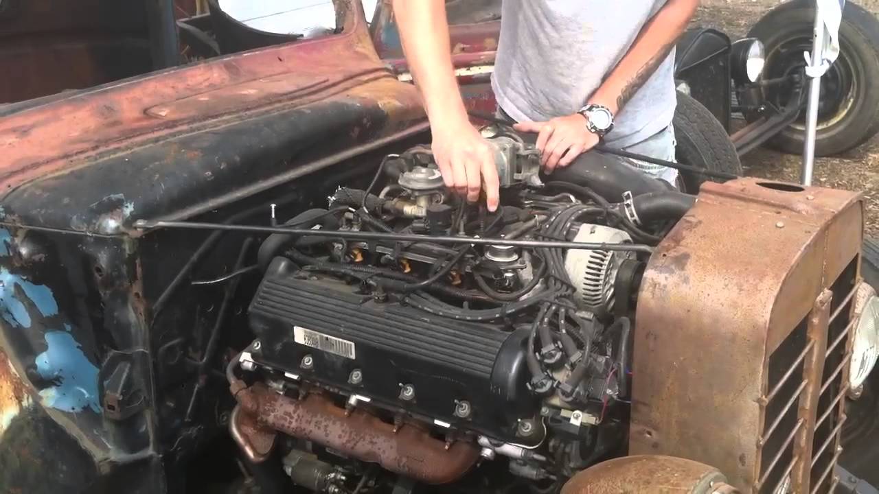 1947 ford pick up rat rod truck with a 4.6